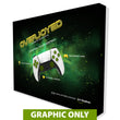Load image into Gallery viewer, GRAPHIC ONLY - 10 Ft. Fabric Pop Up Overjoyed Display - 89"H - Trade Show Exhibit Booth
