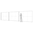 Load image into Gallery viewer, BACKLIT - 30ft x 7.4ft SEGO Modular Double-Sided Lightbox Display Configuration A30