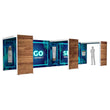 Load image into Gallery viewer, BACKLIT - 30ft x 7.4ft SEGO Modular Double-Sided Lightbox Display Configuration C30