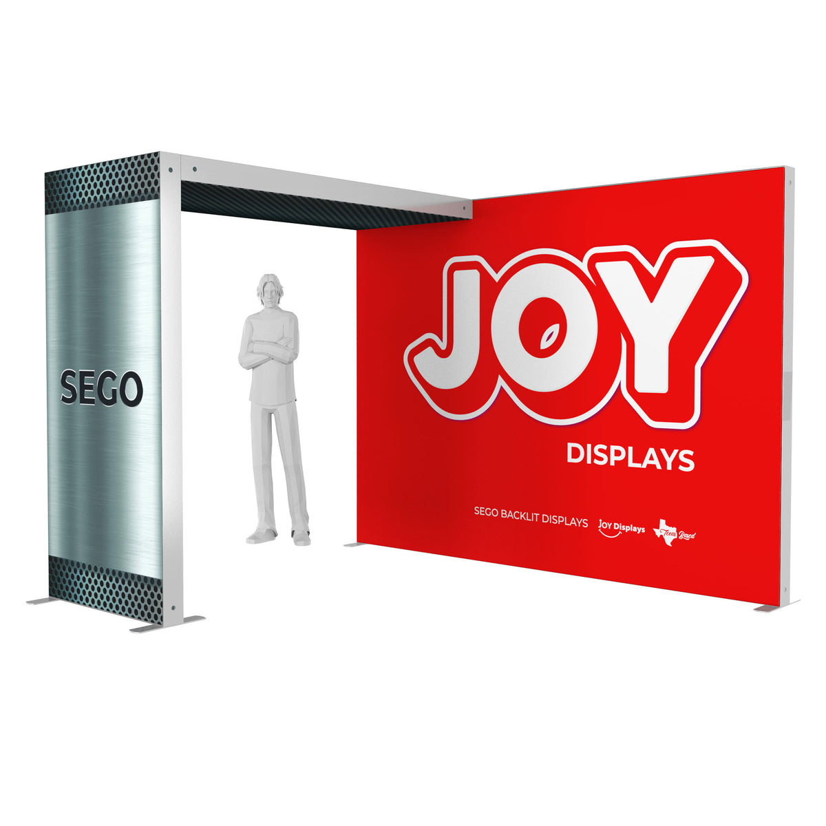 BACKLIT 9.8ft X 7.4ft SEGO Backlit Exhibit with Bridge Configurati Joy Displays
