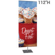 Load image into Gallery viewer, Large Classic Banner Silver Stand Square Base