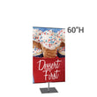 Load image into Gallery viewer, Large Classic Banner Silver Stand Square Base