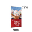 Load image into Gallery viewer, Large Classic Banner Silver Stand Square Base