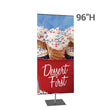 Load image into Gallery viewer, Large Classic Banner Silver Stand Square Base