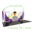Load image into Gallery viewer, 20ft Hybrid Pro 36 Trade Show Exhibit Backwall