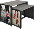 Load image into Gallery viewer, MODIFY Nesting Table 02 - 48&quot;W x 30&quot;H - Product Display with Graphics