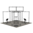 Load image into Gallery viewer, 23ft x 22ft Origami SEG Truss Island Exhibit - C - 30x30 Trade Show Booth