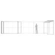 Load image into Gallery viewer, BACKLIT - 30 x 10 SEGO Exhibit with Storage Room - Configuration P30