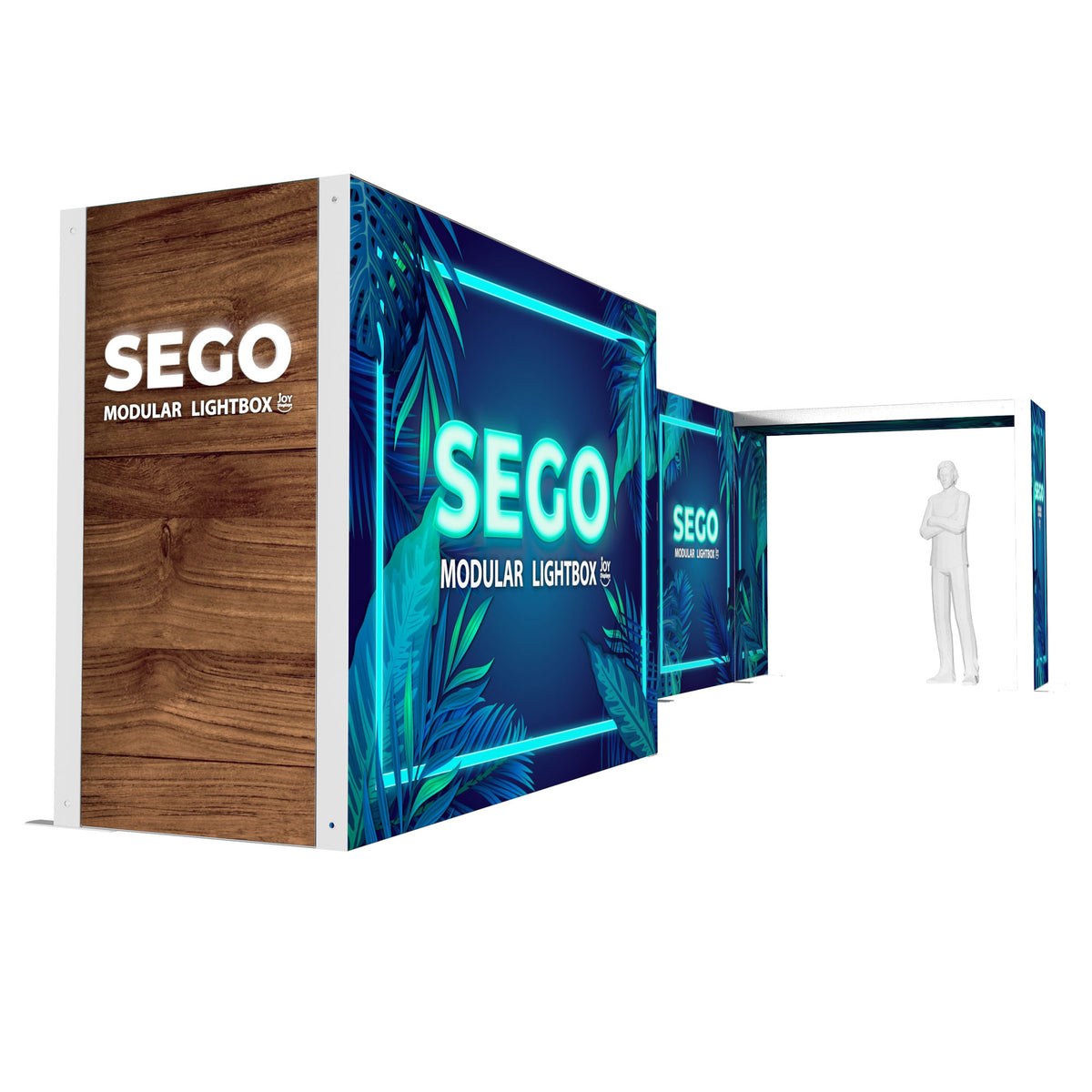 BACKLIT - 30 X 10 SEGO Exhibit With Storage Room - Configuration P30 ...