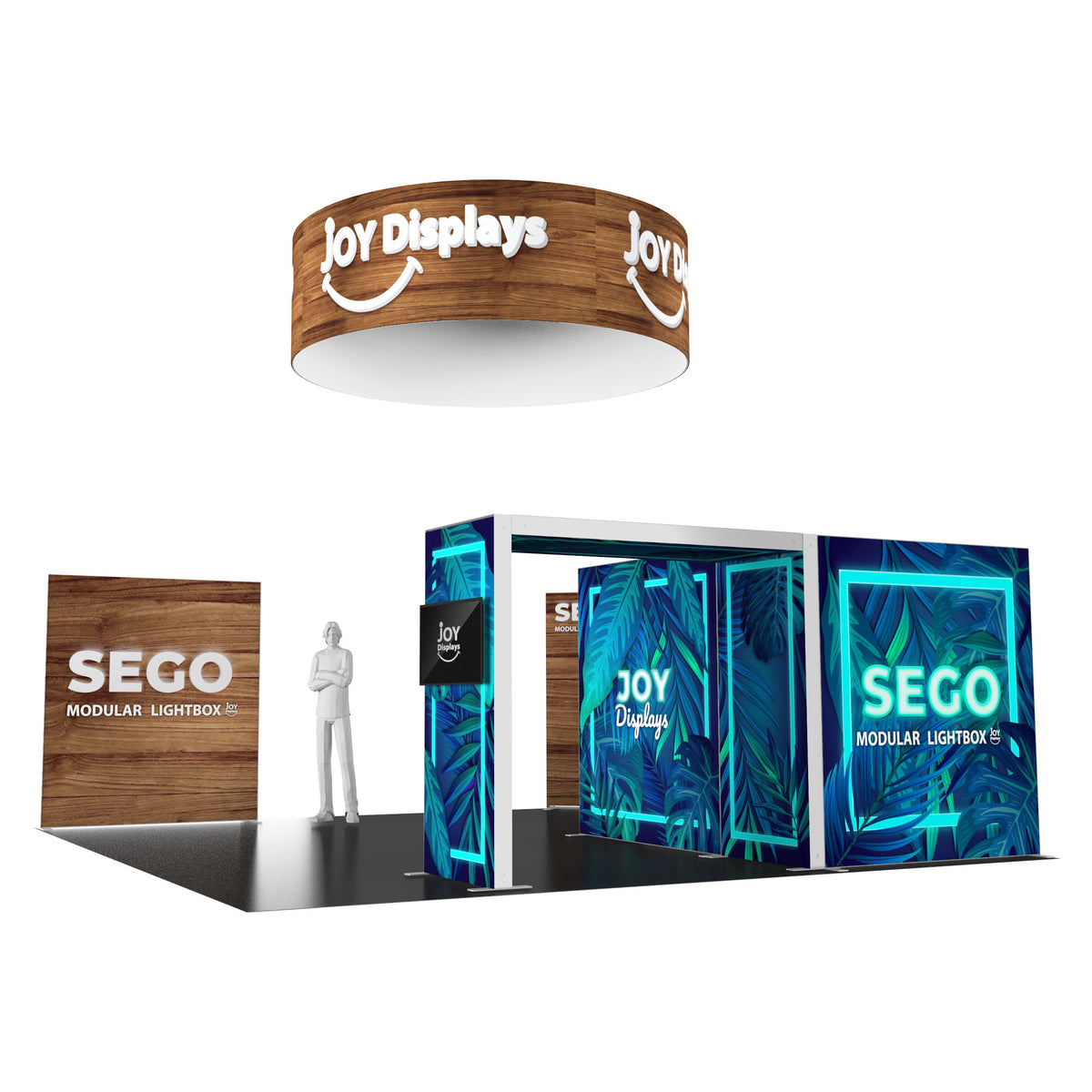 BACKLIT - 20X20 SEGO Trade Show Booth Double-Sided Lightbox - Configur ...