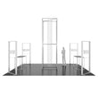Load image into Gallery viewer, BACKLIT - 20X20 SEGO Trade Show Booth Double-Sided Lightbox - Configuration Q2