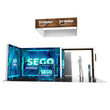 Load image into Gallery viewer, BACKLIT - 20X20 SEGO Trade Show Booth Double-Sided Lightbox - Configuration Q3