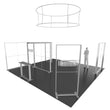 Load image into Gallery viewer, BACKLIT - 20X20 SEGO Trade Show Booth Double-Sided Lightbox - Configuration Q4