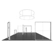 Load image into Gallery viewer, BACKLIT - 20X20 SEGO Trade Show Booth Double-Sided Lightbox - Configuration Q4