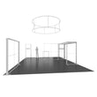 Load image into Gallery viewer, BACKLIT - 20X20 SEGO Trade Show Booth Double-Sided Lightbox - Configuration Q4