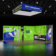 Load image into Gallery viewer, BACKLIT - 20X20 SEGO Backlit Exhibit with Storage Room - Configuration Q