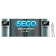 Load image into Gallery viewer, BACKLIT - 20ft X 7.4ft SEGO Backlit Exhibit with TV Mounts - Configuration R20