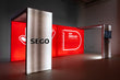 Load image into Gallery viewer, BACKLIT - 20ft x 7.4ft SEGO Backlit Exhibit with Double Bridge - Configuration ZS20