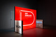 Load image into Gallery viewer, BACKLIT - 10ft x 7.4ft SEGO Modular Double-Sided Lightbox Display Configuration E