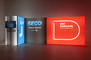 BACKLIT - 20 x 10 SEGO Modular Double-Sided Lightbox Display Configuration J