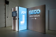 Load image into Gallery viewer, BACKLIT Display - 10ft x 7.4ft SEGO Trade Show Booth with Lockable Storage Room - Configuration J10