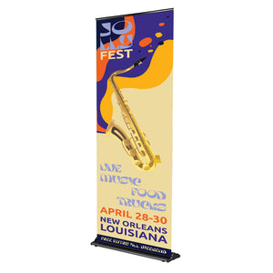 36 In. SilverStep Retractable Banner Super Flat Vinyl Graphic Package
