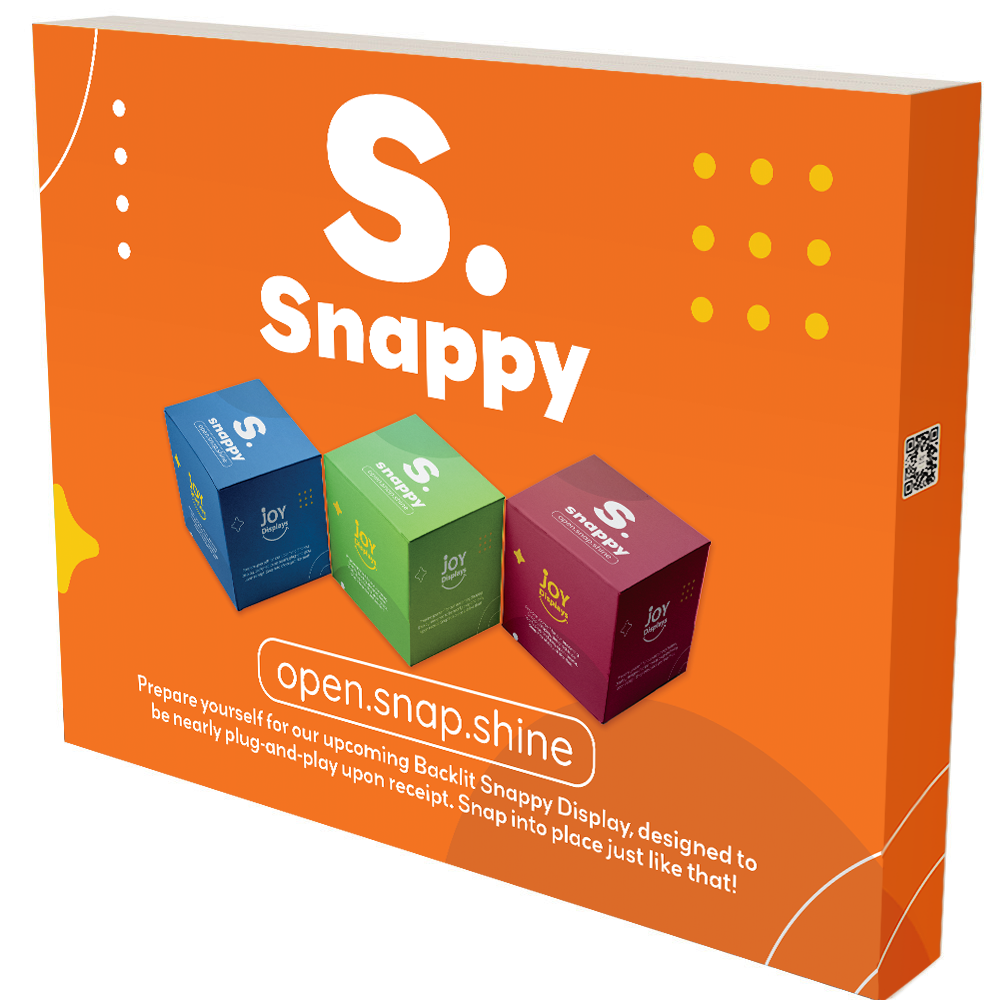 SNAPPY Backlit 10ft width Popup Display Trade Show Exhibit Booth Joy Displays