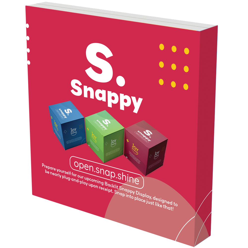 SNAPPY Backlit 8ft width Popup Display Trade Show Exhibit Booth Joy Displays