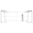 Load image into Gallery viewer, BACKLIT - 20ft x 7.4ft SEGO Backlit Exhibit with Double Bridge - Configuration ZS20