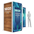 Load image into Gallery viewer, BACKLIT Display - 10ft x 7.4ft SEGO Trade Show Booth with Lockable Storage Room - Configuration J10