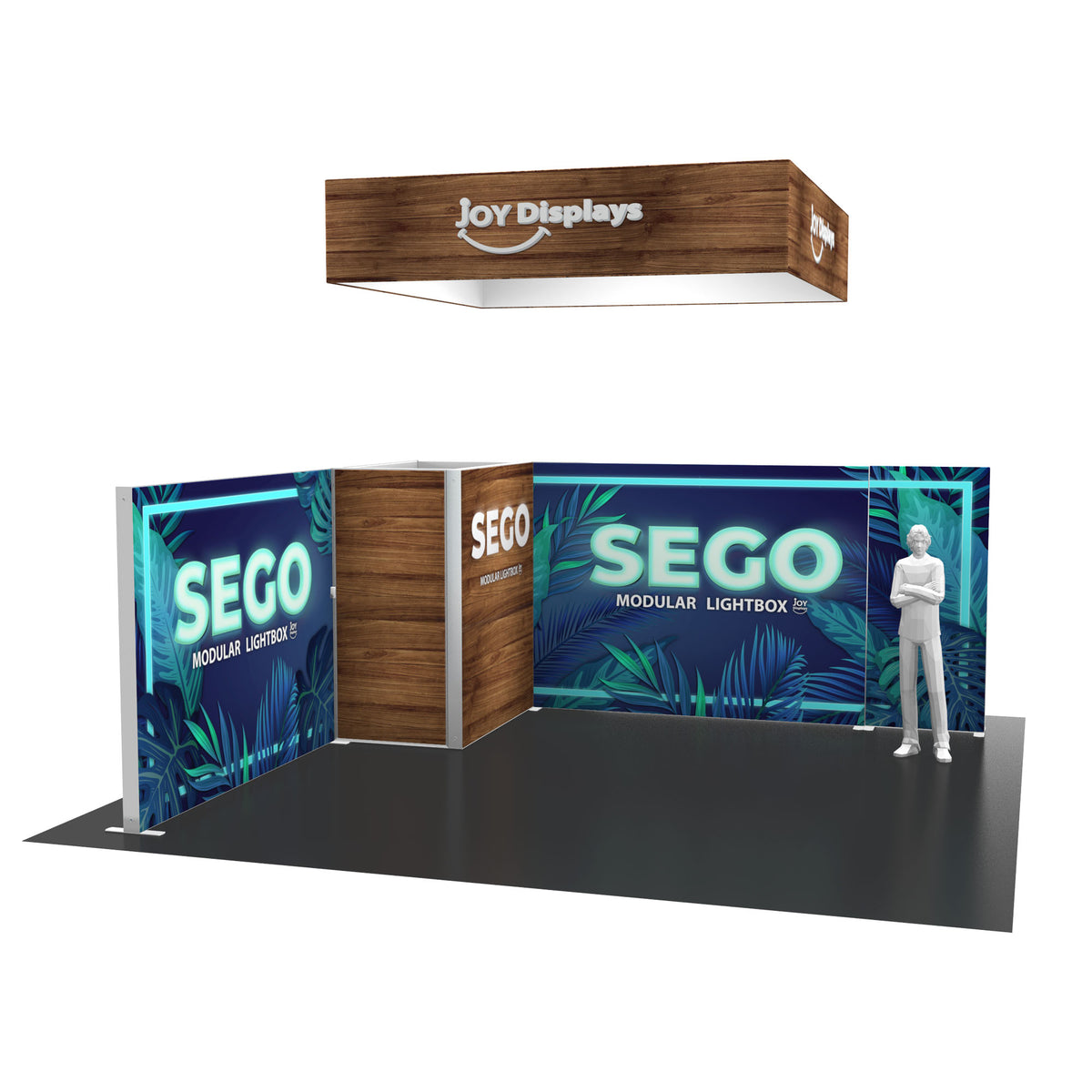 BACKLIT - 20X20 SEGO Backlit Exhibit With Storage Room - Configuration ...