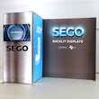 Load image into Gallery viewer, BACKLIT Display - 10ft x 7.4ft SEGO Trade Show Booth with Lockable Storage Room - Configuration J10