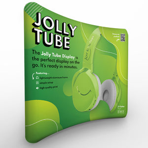 10 Ft. Jolly Tube Display - Curved Trade Show Exhibit Booth
