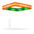 Load image into Gallery viewer, Square Overhead Hanging Banner - Trade Show Ceiling Sign