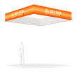 Load image into Gallery viewer, Square Overhead Hanging Banner - Trade Show Ceiling Sign