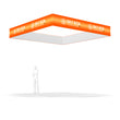 Load image into Gallery viewer, Square Overhead Hanging Banner - Trade Show Ceiling Sign