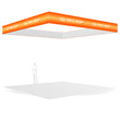 Load image into Gallery viewer, Square Overhead Hanging Banner - Trade Show Ceiling Sign