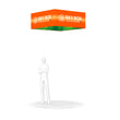Load image into Gallery viewer, Square Overhead Hanging Banner - Trade Show Ceiling Sign