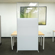 Load image into Gallery viewer, 3.3&#39; W X 7.5&#39; H C-WALL Sneeze Guard Divider - Clear/Printed Separation Partition