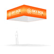 Load image into Gallery viewer, Square Overhead Hanging Banner - Trade Show Ceiling Sign