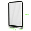 Load image into Gallery viewer, Clear Vinyl Safety Barrier - Floor Standing Aluminum Sneeze Guard Divider