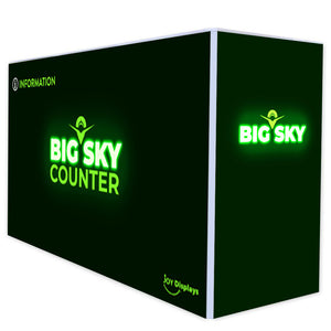 BACKLIT - 6 ft. Big Sky Counter - 40"h SILVER