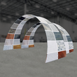 Load image into Gallery viewer, 20Ft Arch 03 Tension Fabric Formulate Exhibit Structure