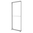 Load image into Gallery viewer, BACKLIT - 3ft VIVID Double-Sided Lightbox Monitor Stand with Shelving - Media Station