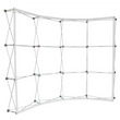 Load image into Gallery viewer, 10 Ft. Fabric Pop Up Overjoyed Display - 89"H - Curved Trade Show Exhibit Booth
