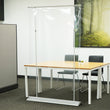 Load image into Gallery viewer, Floor Standing Sneeze Guard - 48&quot; W X 80&quot; H Freestanding Roll Up Clear Shield