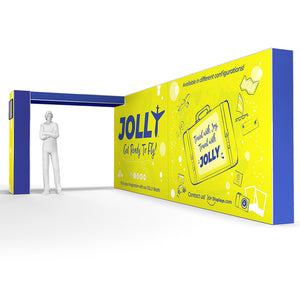 20 Ft. Jolly Exhibit Configuration D w/ Bridge and Monitor Mount - Double-Sided