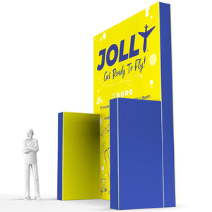 15 Ft Tall X 10 Ft Jolly Exhibit Configuration F - Double-Sided