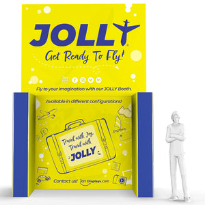 15 Ft Tall X 10 Ft Jolly Exhibit Configuration F - Double-Sided