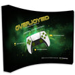 Load image into Gallery viewer, 10 Ft. Fabric Pop Up Overjoyed Display - 89"H - Curved Trade Show Exhibit Booth